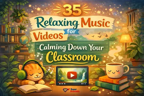 35 Relaxing Music Videos for Calming Down Your Classroom Feature Image