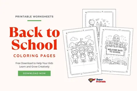 Back to School Coloring Pages Feature Image