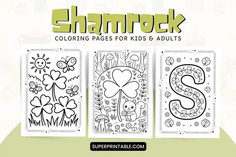 15+ Shamrock Coloring Pages Feature Image