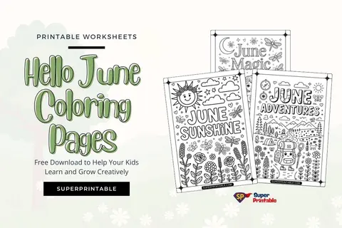 20 Hello June Coloring Pages Feature Image