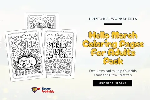 20+ Hello March Coloring Pages For Adults Feature Image