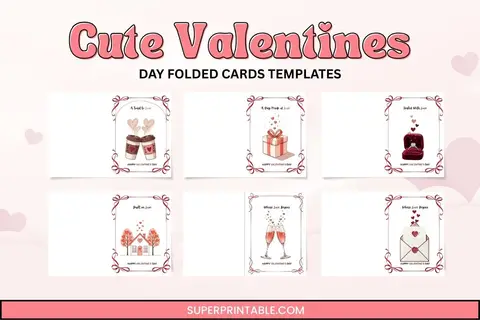 Cute Valentines Day Folded Cards Feature Image