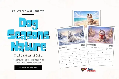 Dog Seasons Nature Calendar 2026 Feature Image