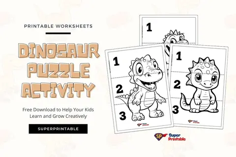 10 Dinosaur Puzzle Activity Feature Image