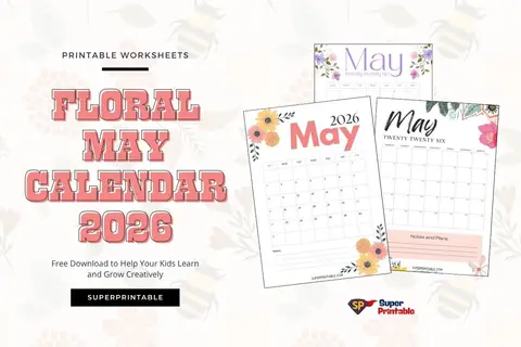 10+ Floral May Calendar 2026 Feature Image