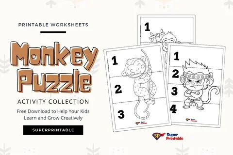 10 Monkey Puzzle Activity Feature Image
