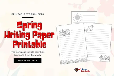 10+ Spring Writing Paper Printable Feature Image