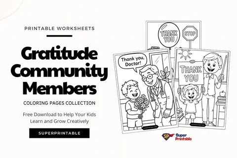 12+ Gratitude Community Members Coloring Pages Feature Image