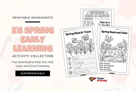 KG Spring Early Learning Activity Pack Feature Image