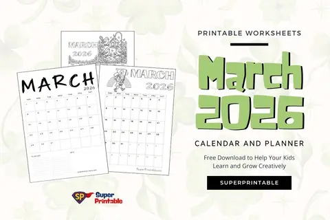 March 2026 Calendar and Planner Feature Image