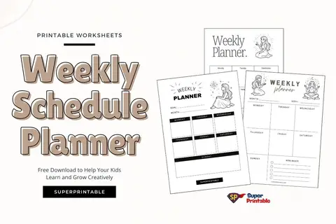 Weekly Schedule Planner Template Feature Image