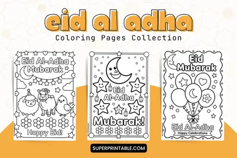 12+ Eid Al Adha Coloring Pages Feature Image
