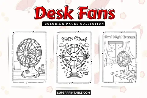 20+ Desk Fans Coloring Pages Feature Image