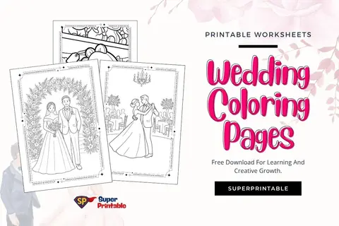 25+ Wedding Coloring Pages