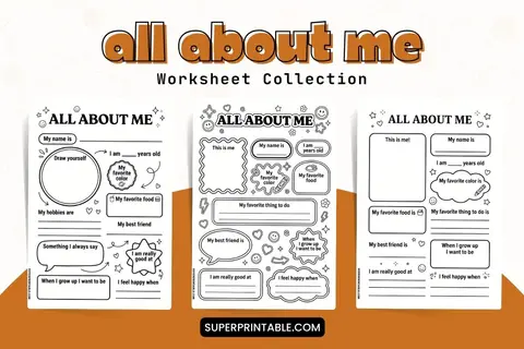 All About Me Worksheet Feature Image