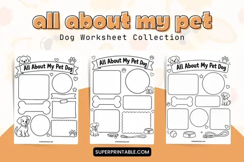 All About My Pet Dog Worksheet Feature Image
