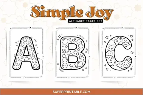 Simple Joy Alphabet Pages Feature Image