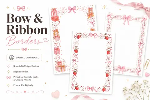 12+ Bow and Ribbon Borders Feature Image