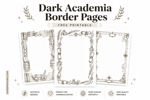 12+ Dark Academia Border Pages Feature Image
