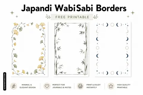 12+ Japandi WabiSabi Borders 