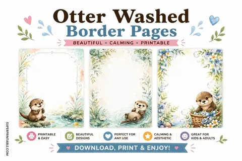 15+ Otter Washed Border Pages Feature Image