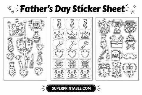 150+ Father's Day Sticker Sheet 