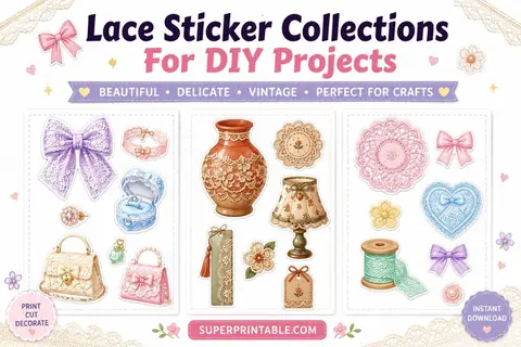 30 Lace Sticker Collections For DIY Projects Feature Image