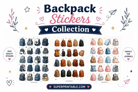 10+ Backpack Stickers Collection Feature Image