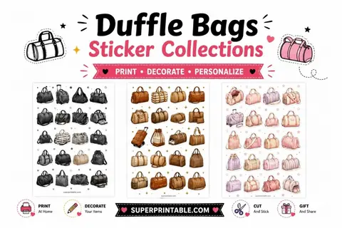 10+ Duffle Bags Sticker Collections Feature Image