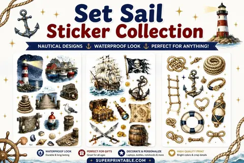 10+ Set Sail Sticker Collection Feature Image