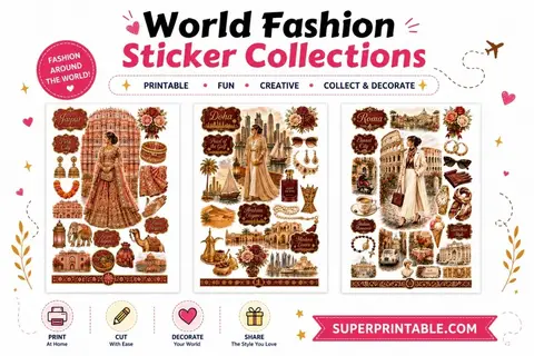 1100+ World Fashion Sticker Collections Feature Image