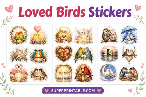 12+ Loved Birds Stickers Feature Image