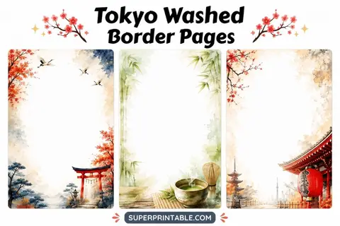 12+ Tokyo Washed Border Pages Feature Image