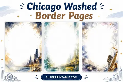 15+ Chicago Washed Border Pages Feature Image