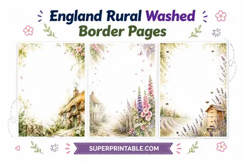 15+ England Rural Washed Border Pages Feature Image