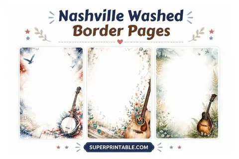 15+ Nashville Washed Border Pages Feature Image