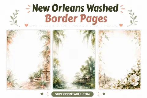 15+ New Orleans Washed Border Pages Feature Image