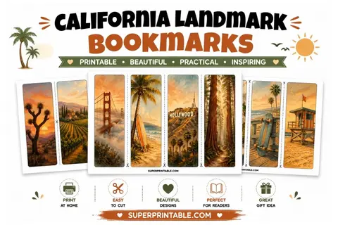 16 California Landmark Bookmarks Feature Image