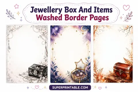 20 Jewellery Box And Items Washed Border Pages Feature Image
