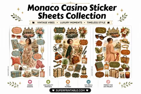 20+ Monaco Casino Sticker Sheets Collection Feature Image