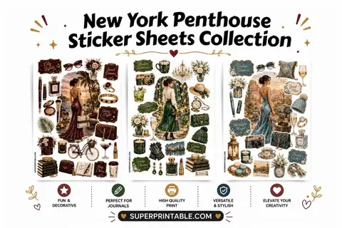 20 New York Penthouse Sticker Sheets Collection Feature Image