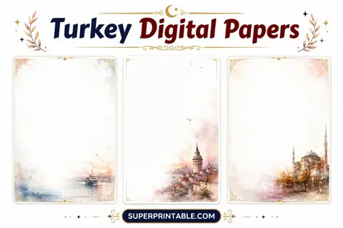 20 Turkey Digital Papers Feature Image