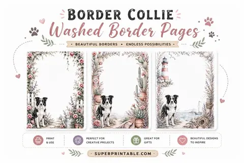 12+ Border Collie Washed Border Pages Feature Image
