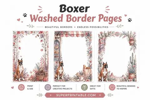 12+ Boxer Washed Border Pages Feature Image
