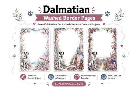 15 Dalmatian Washed Border Pages Feature Image