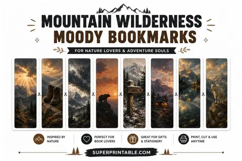 16 Mountain Wilderness Moody Bookmarks Feature Image
