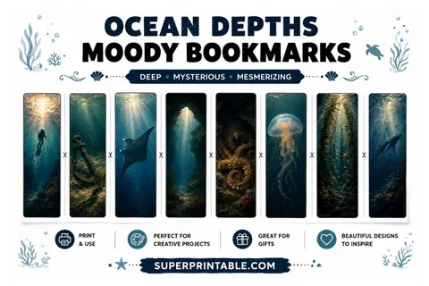 16 Ocean Depths Moody Bookmarks Feature Image