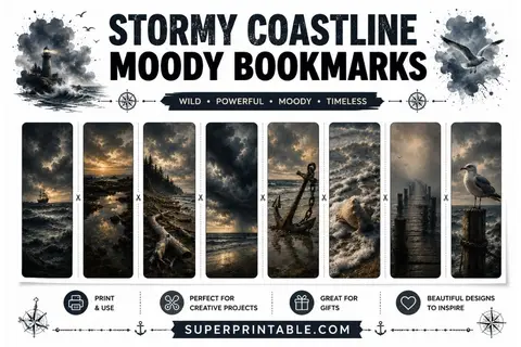 16 Stormy Coastline Moody Bookmarks Feature Image