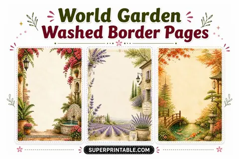 30 World Garden Washed Border Pages Feature Image