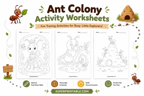 Ant Colony Activity Worksheets Feature Image